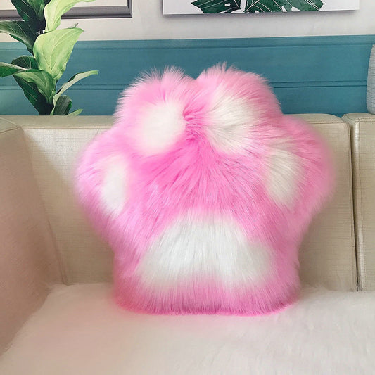 Cute Cat Paw Pillow Panda Paw Cushion Sofa Backrest