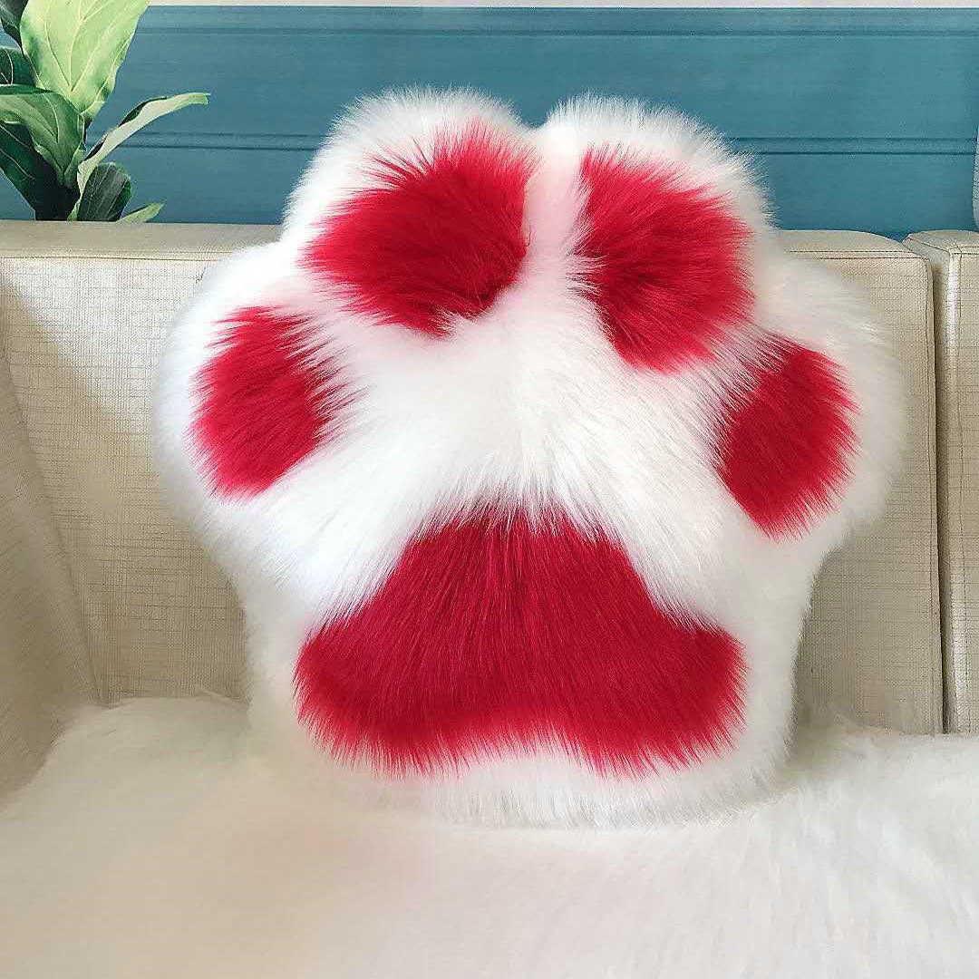 Cute Cat Paw Pillow Panda Paw Cushion Sofa Backrest