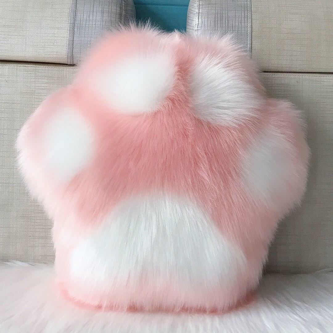 Cute Cat Paw Pillow Panda Paw Cushion Sofa Backrest