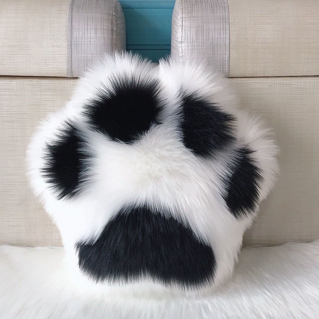 Cute Cat Paw Pillow Panda Paw Cushion Sofa Backrest