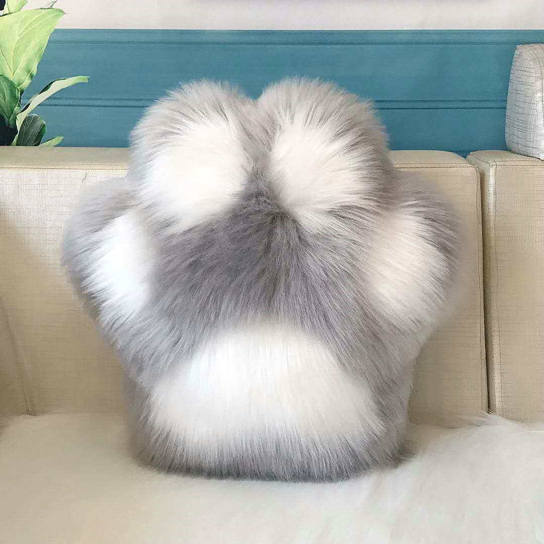 Cute Cat Paw Pillow Panda Paw Cushion Sofa Backrest