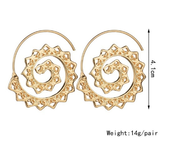 Spiral Hippie Earrings (2 Colors)