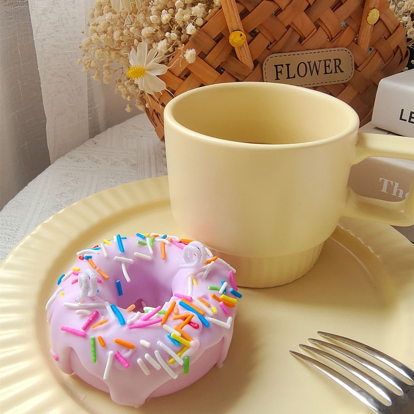 Doughnut Incense Candles Set Up Shooting Props