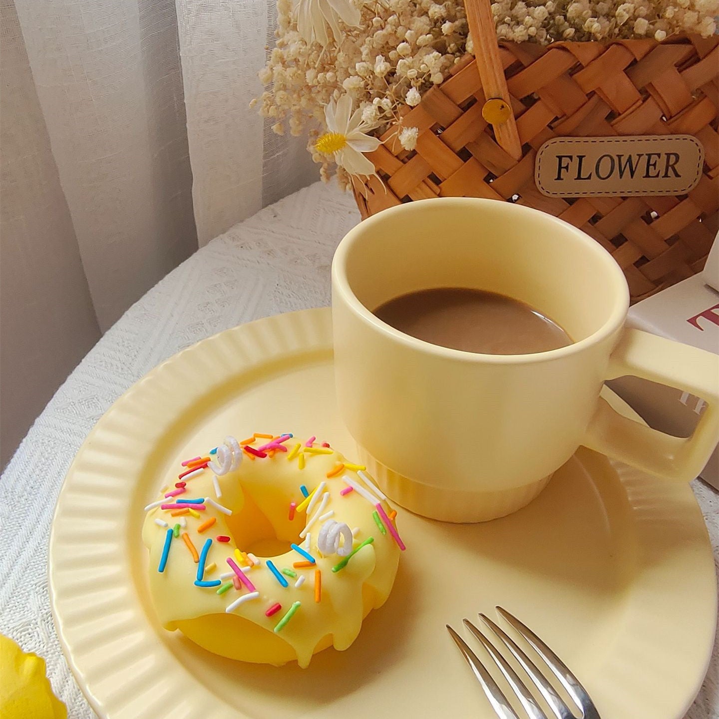 Doughnut Incense Candles Set Up Shooting Props