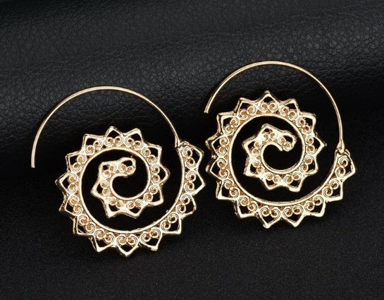 Spiral Hippie Earrings (2 Colors)