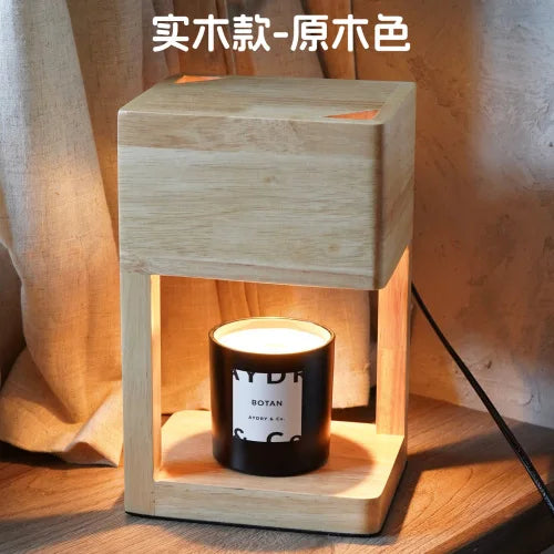 Fireless Aromatherapy Candle Warm Light Fragrance Melting Wax Light Timed Melting Candle  Bedhead Table