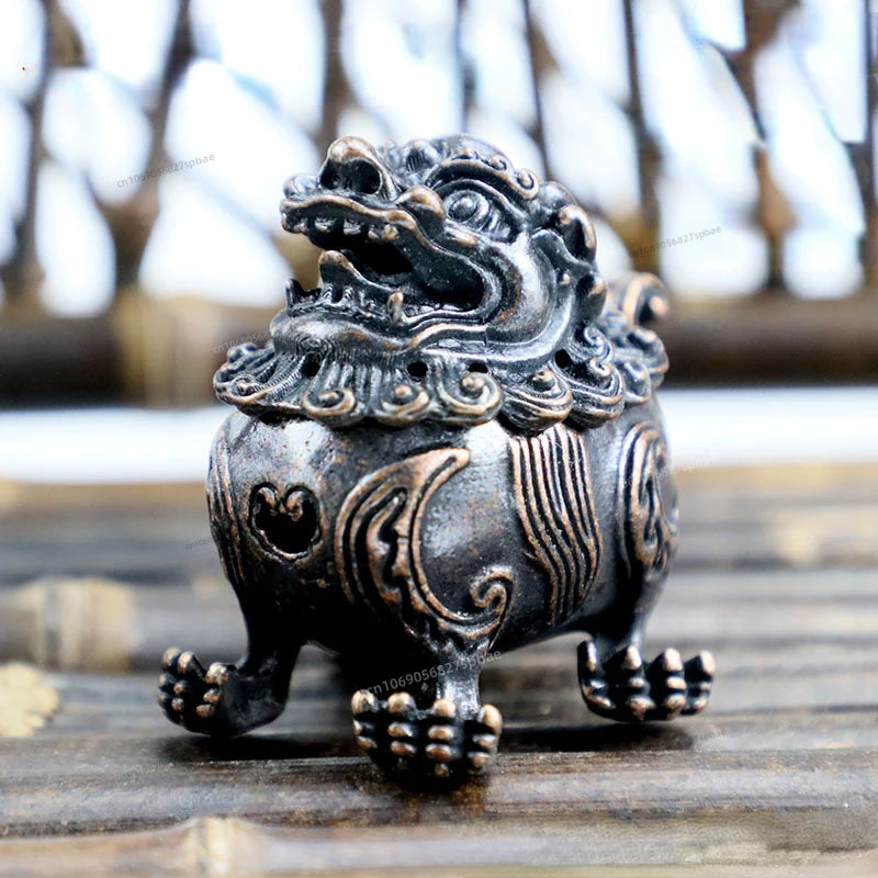 Buddhist Utensils Incense Burner Lotus Incense Censer Archaic Copper Alloy Sandalwood House Furnishings Home Office Decoration