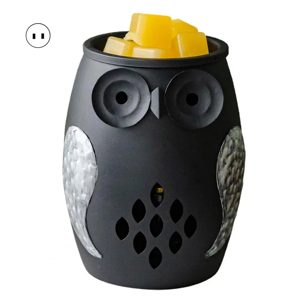 Owl Night Light Wax Melt Warmer US Plug Electric Scented Candle Melter Burner Bedroom Bedside Nursery Lamp Home Decoration