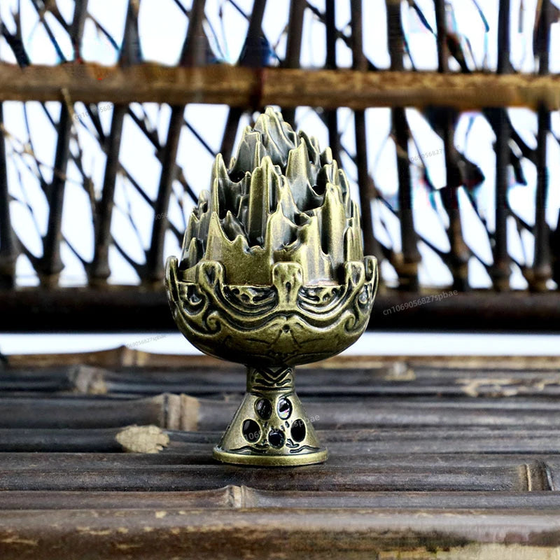 Buddhist Utensils Incense Burner Lotus Incense Censer Archaic Copper Alloy Sandalwood House Furnishings Home Office Decoration