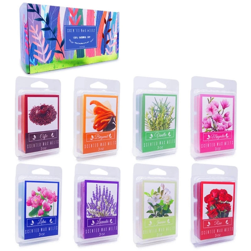 Wax Melts Wax Cubes Vibrant Scented Cubes for Creating Pleasant Environment Natural Strong Fragrances Wax Bar Melts