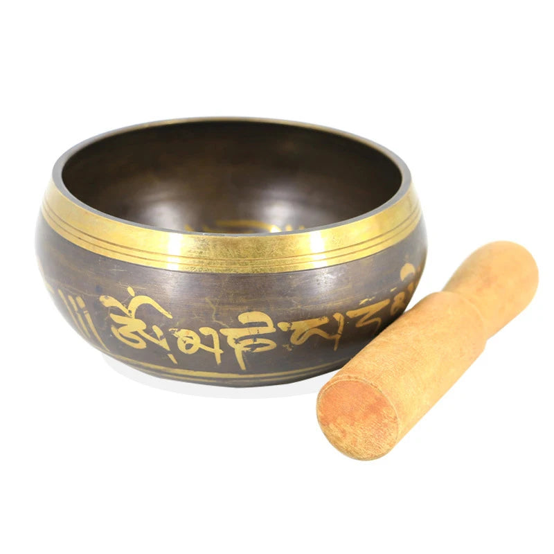 Nepal handmade Buddha sound bowl sound therapy yoga meditation singing bowl Tibet prayer bowl metal craft home decor ornaments