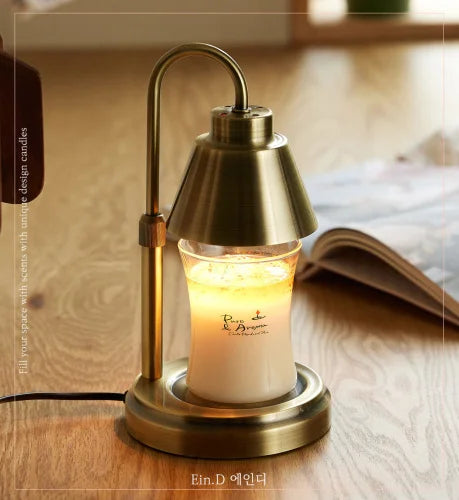 Fireless Aromatherapy Candle Warm Light Fragrance Melting Wax Light Timed Melting Candle  Bedhead Table