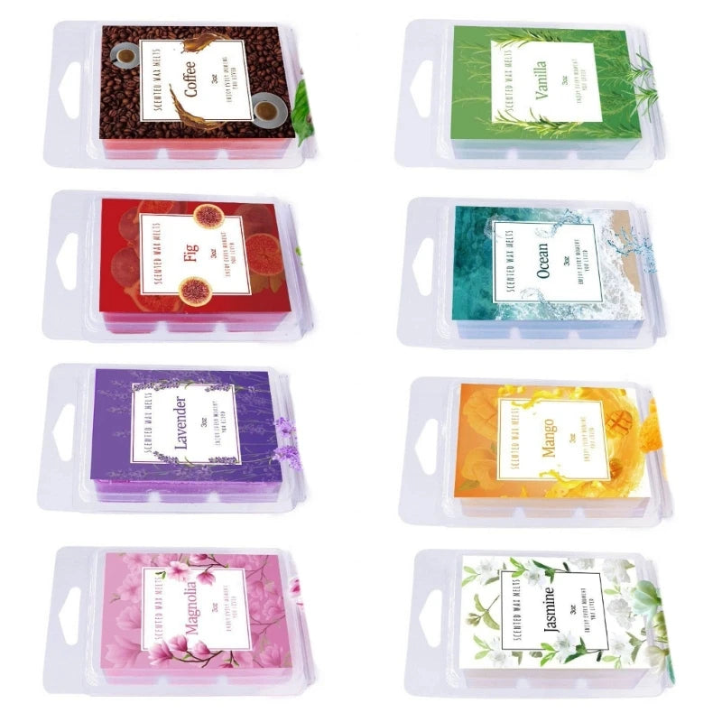 Wax Melts Wax Cubes Vibrant Scented Cubes for Creating Pleasant Environment Natural Strong Fragrances Wax Bar Melts