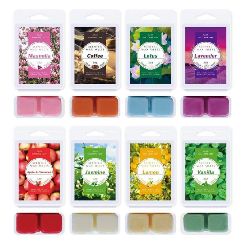 Wax Melts Wax Cubes Vibrant Scented Cubes for Creating Pleasant Environment Natural Strong Fragrances Wax Bar Melts