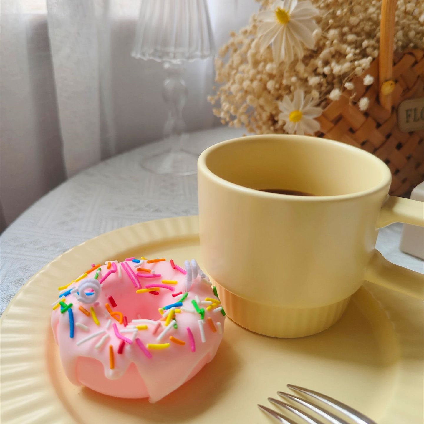 Doughnut Incense Candles Set Up Shooting Props